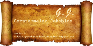 Gerstenmeier Jakobina névjegykártya